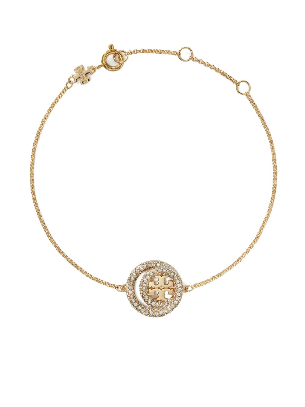 Tory Burch Miller 晶饰手链 - 金色