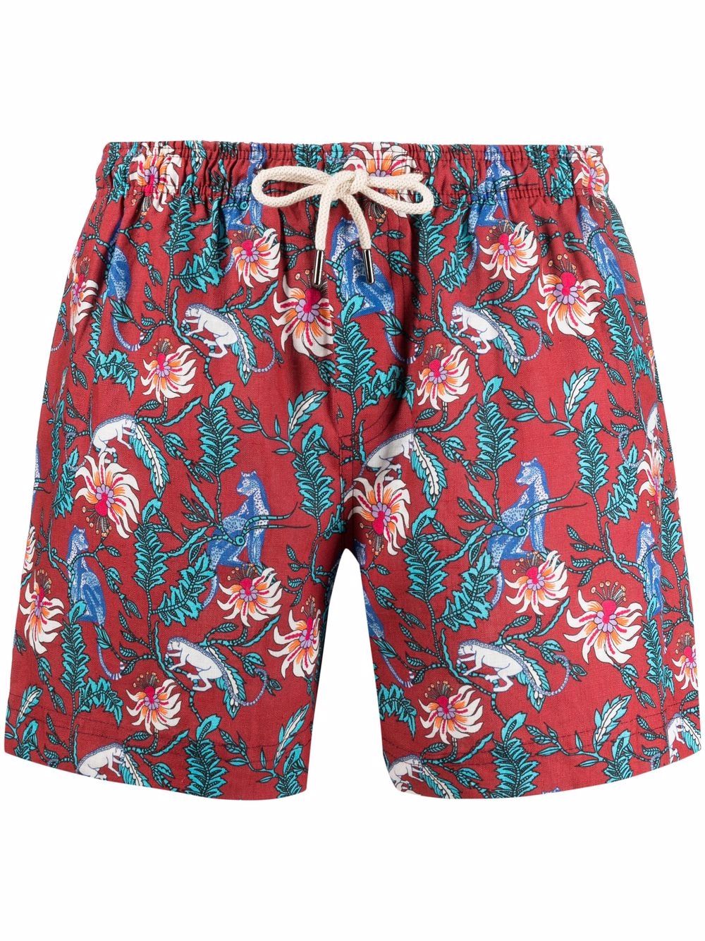 PENINSULA SWIMWEAR Malindi 花卉印花泳裤 - 红色