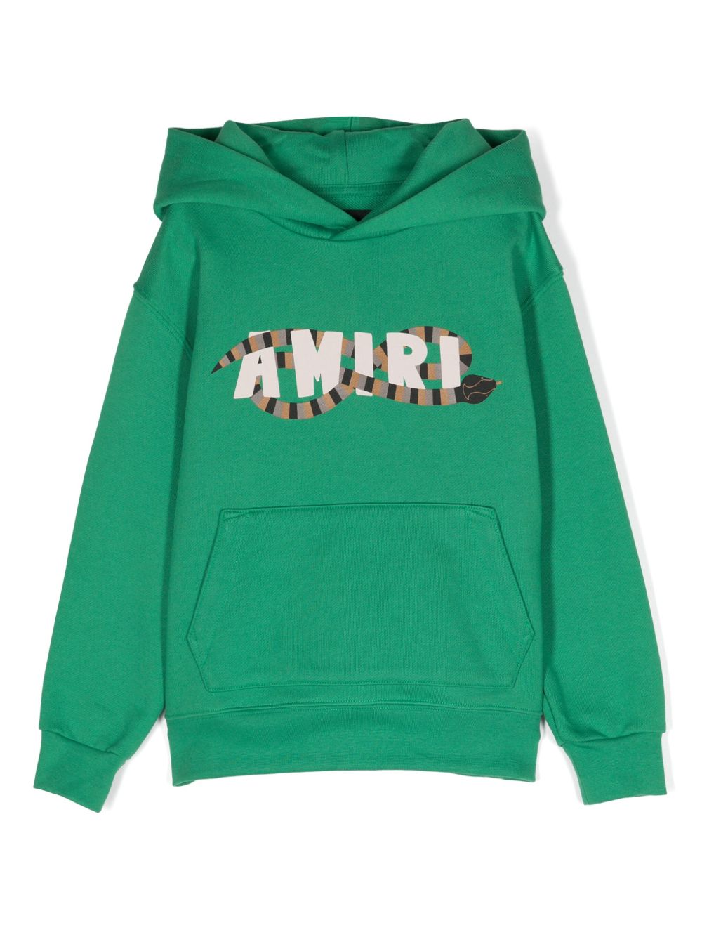 AMIRI KIDS Snake 棉连帽衫 - 绿色