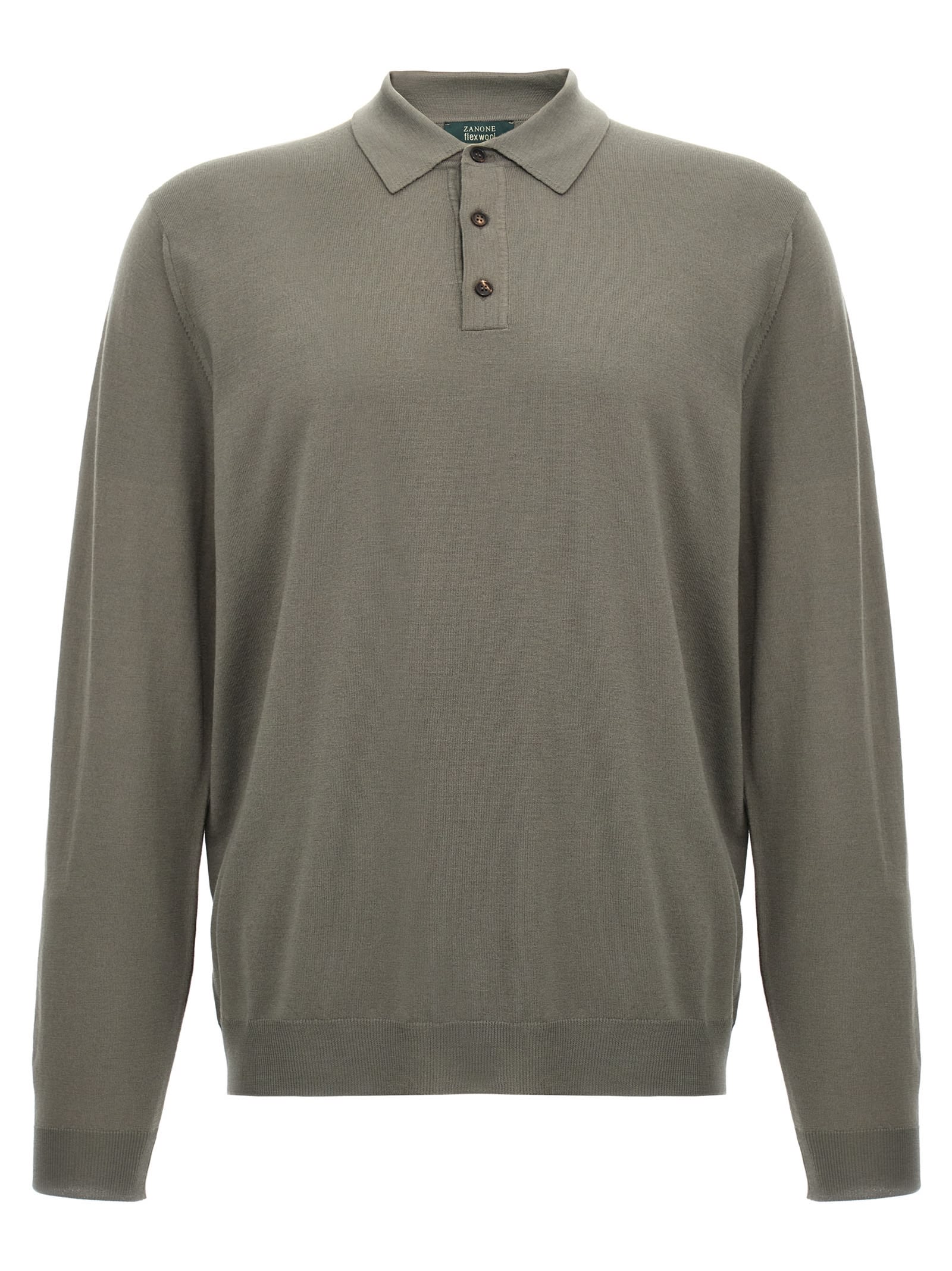 Zanone Wool Polo Shirt