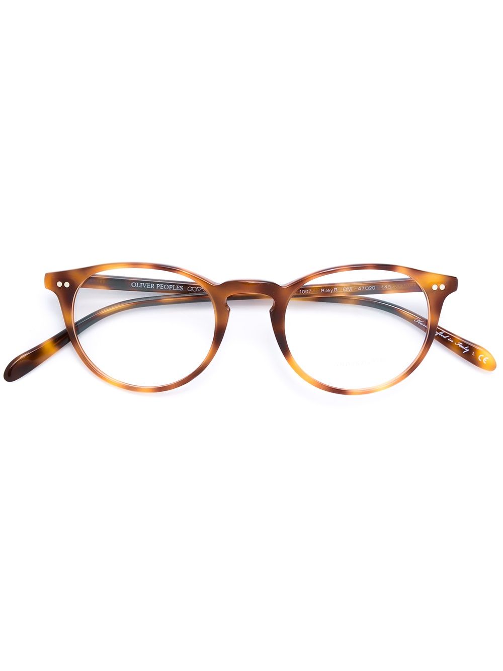 Oliver Peoples 'Riley-R'眼镜 - 褐色