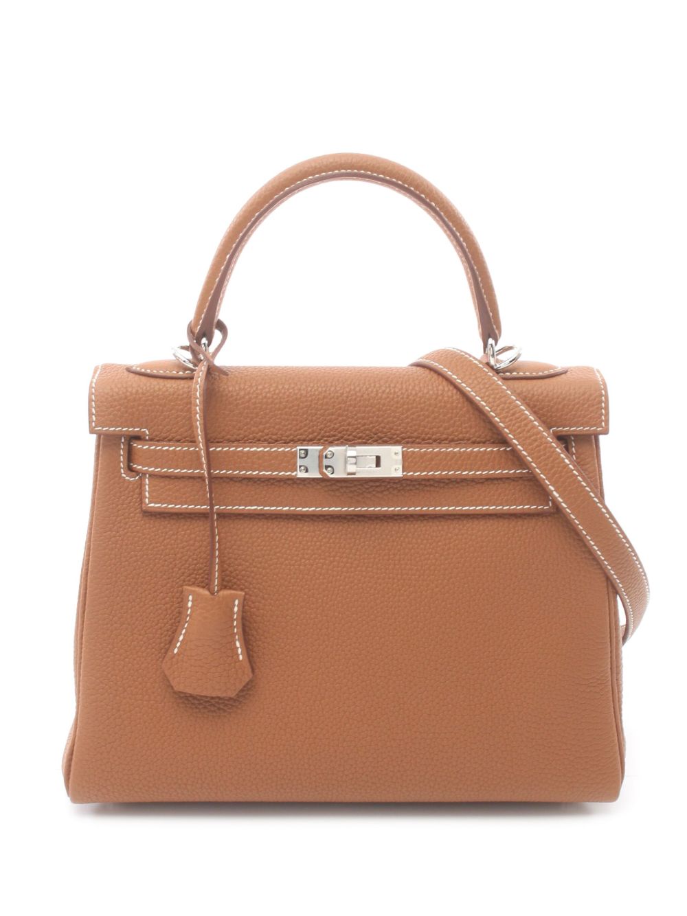 Hermès Pre-Owned Kelly 25 两用手提包（2023年典藏款） - 褐色