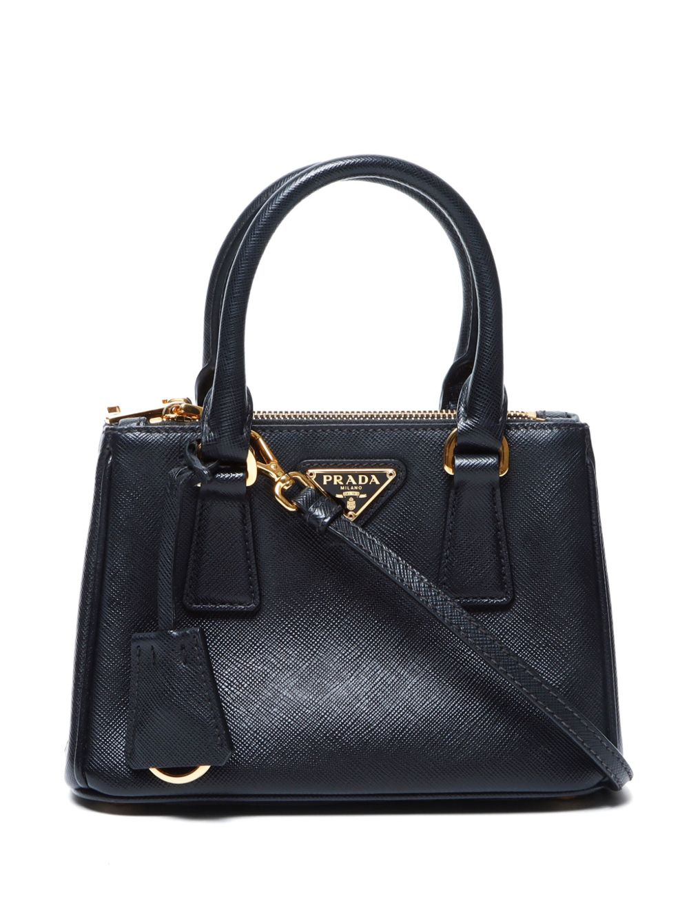 Prada Pre-Owned Galleria 两用手提包（典藏款） - 黑色