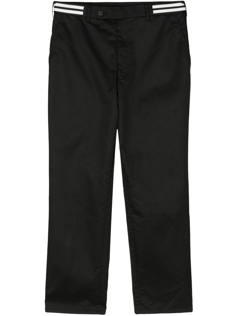 Comme des Garçons Homme 反光裤腰长裤 - 黑色