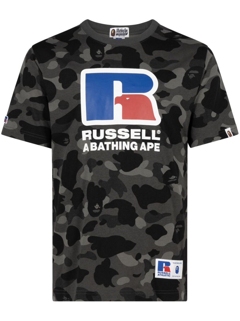 A BATHING APE® x Russell Athletic Color Camo T恤 - 黑色