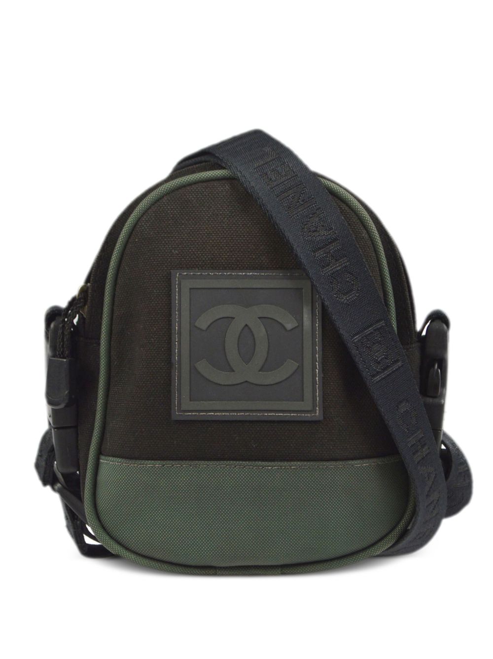 CHANEL Pre-Owned Sports Line logo贴花腰包（2003年典藏款） - 黑色