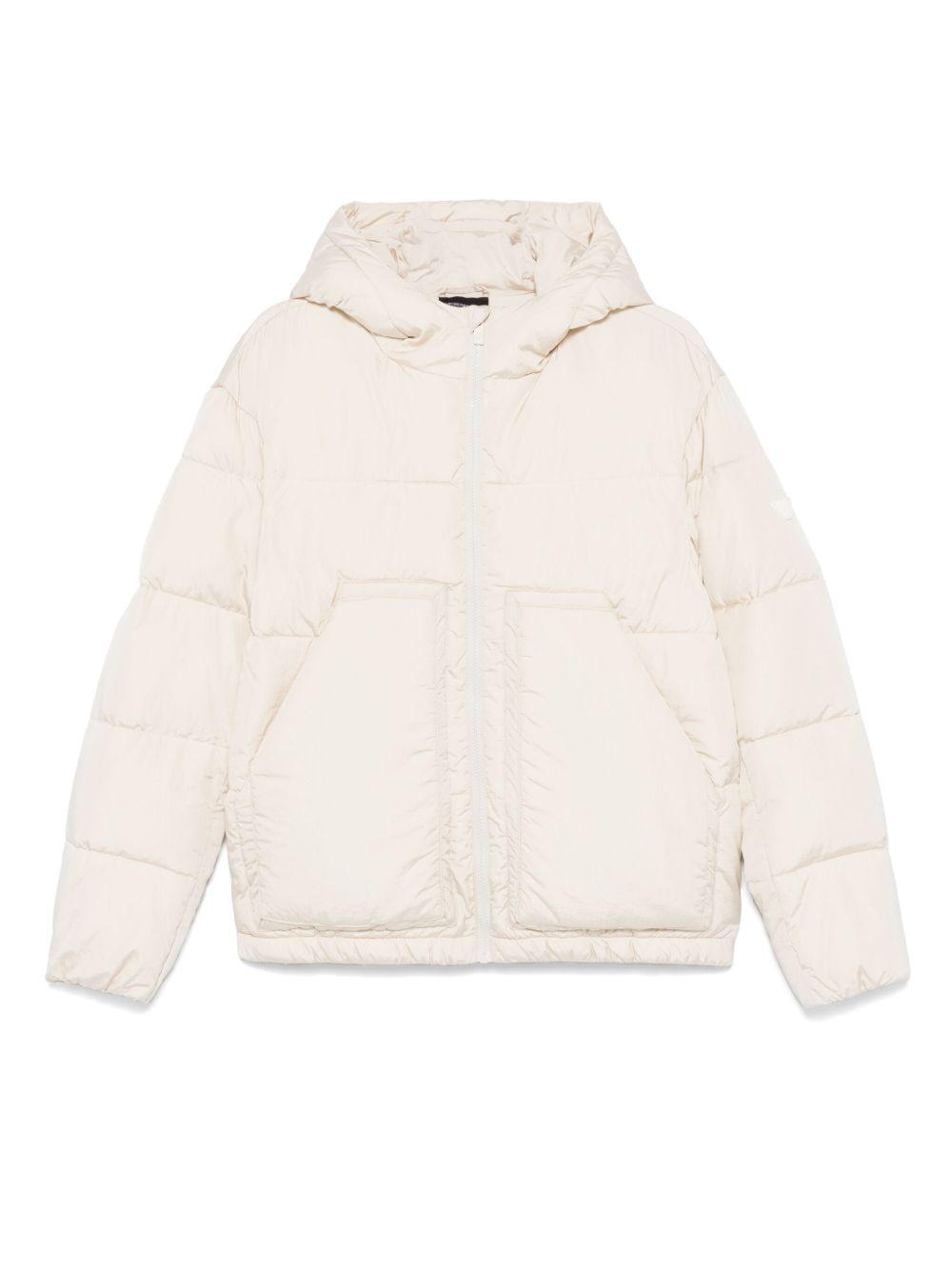 Emporio Armani Kids 绗缝蓬松夹克 - 中性色