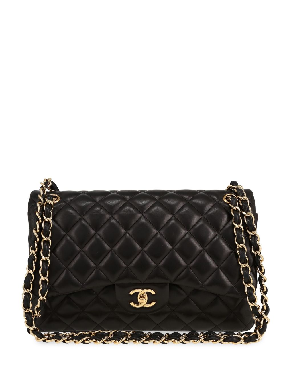 CHANEL Pre-Owned Jumbo 单肩包（2013年典藏款） - 黑色