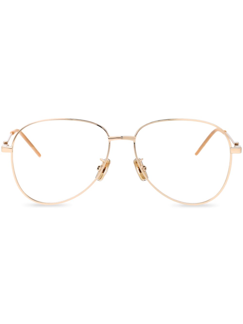 Givenchy Eyewear 圆框眼镜 - 金色