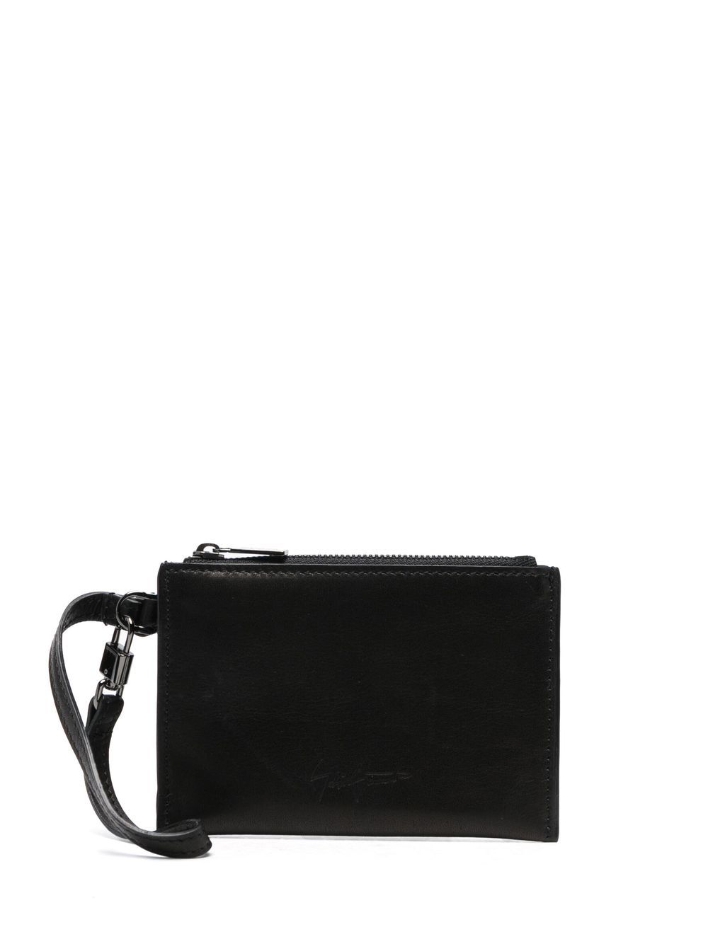 Discord Yohji Yamamoto 凹面压花logo钥匙扣钱包 - 黑色