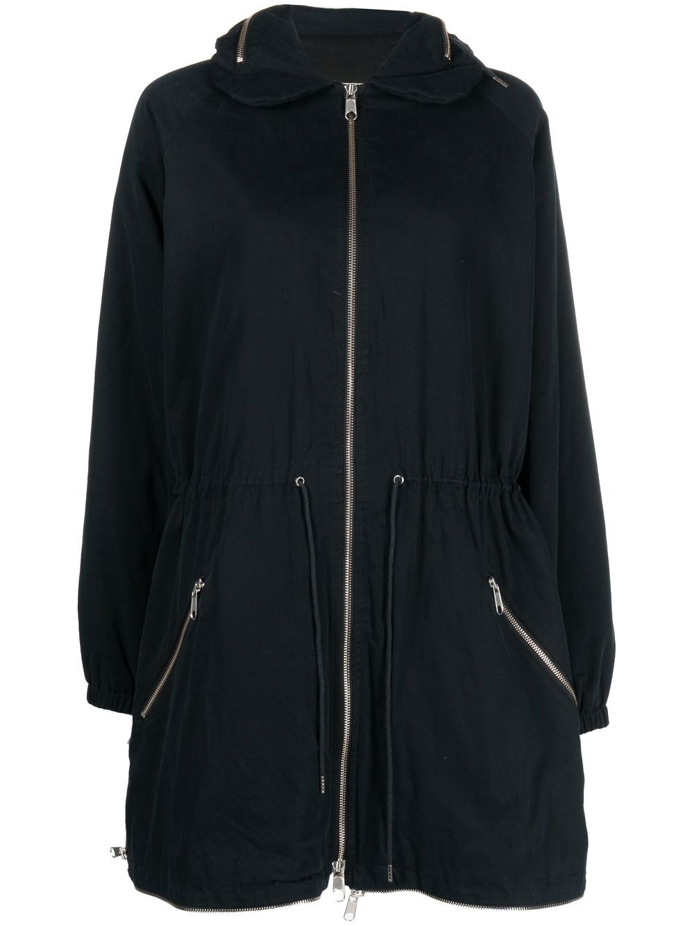 Maison Martin Margiela Pre-Owned 拉链派克大衣（2000年代典藏款） - 蓝色