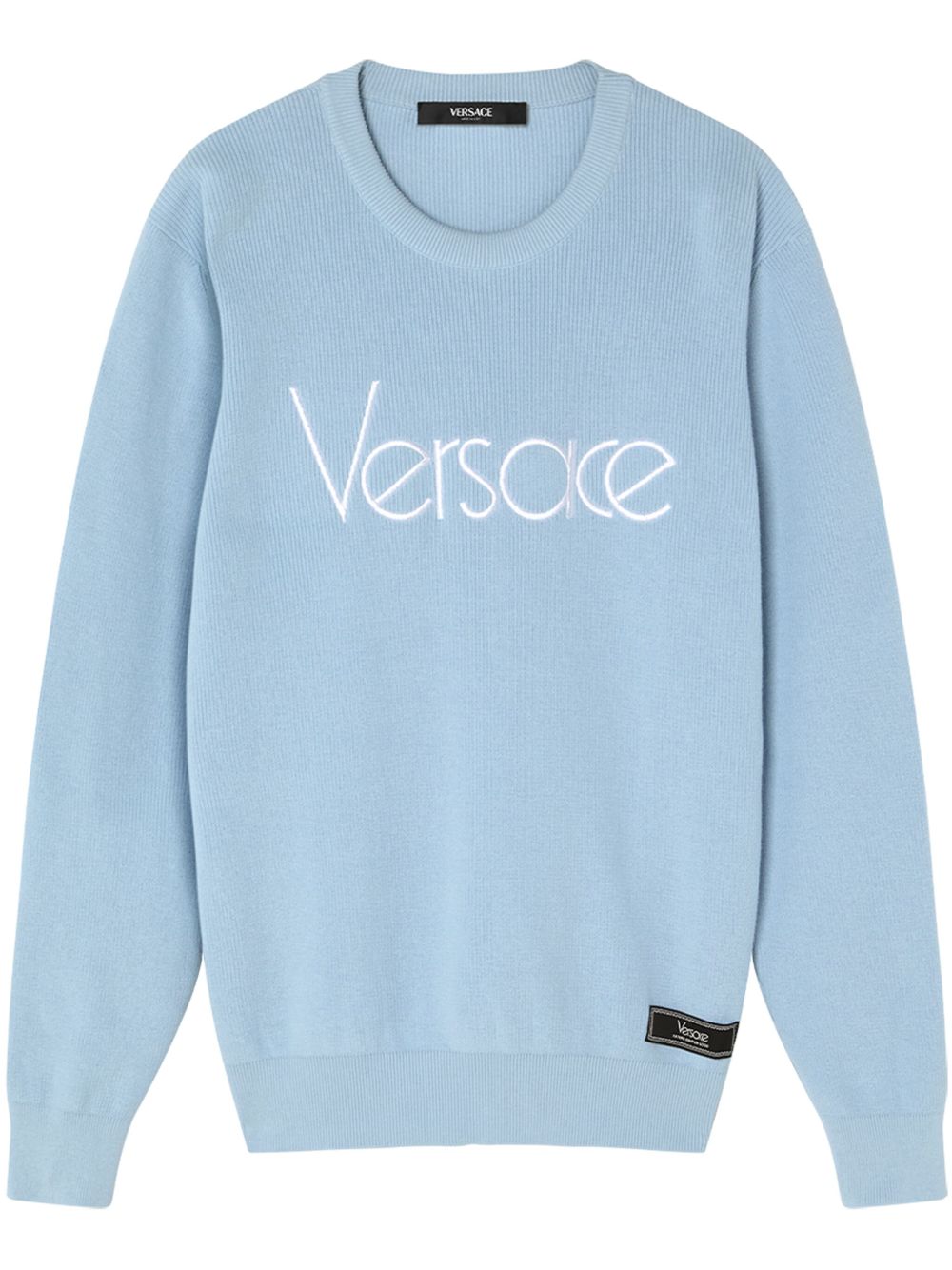 Versace 1979 Re-Edition Logo 毛衣 - 蓝色
