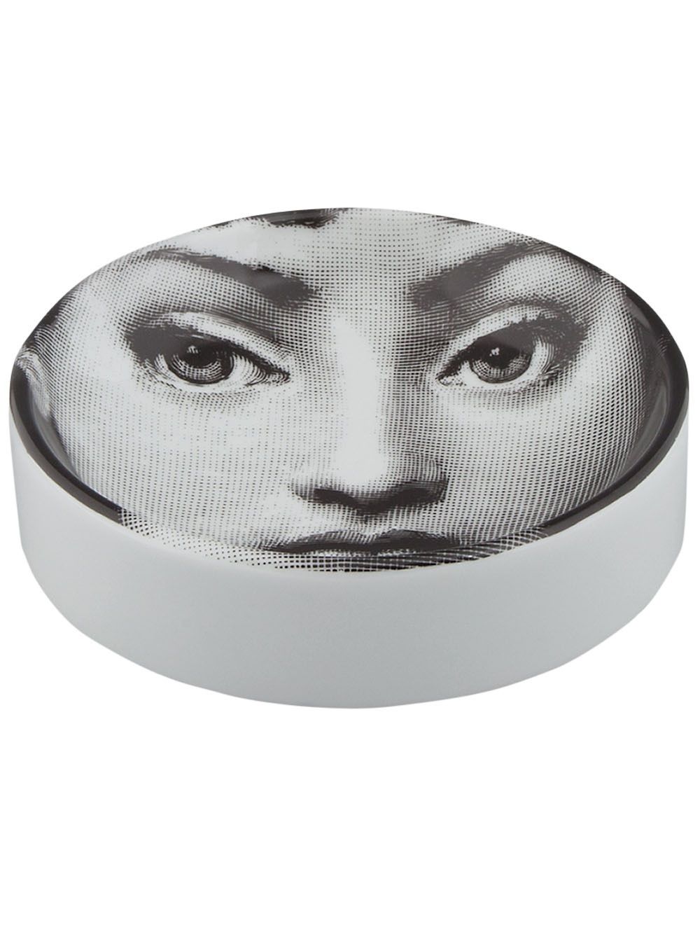 Fornasetti 插画印花烟灰缸 - 黑色