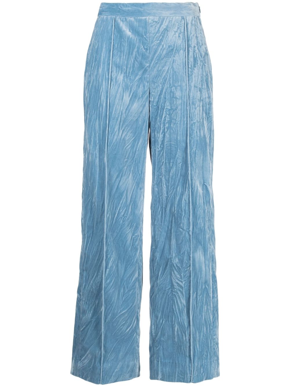 Rachel Comey Giro 丝绒直筒裤 - 蓝色