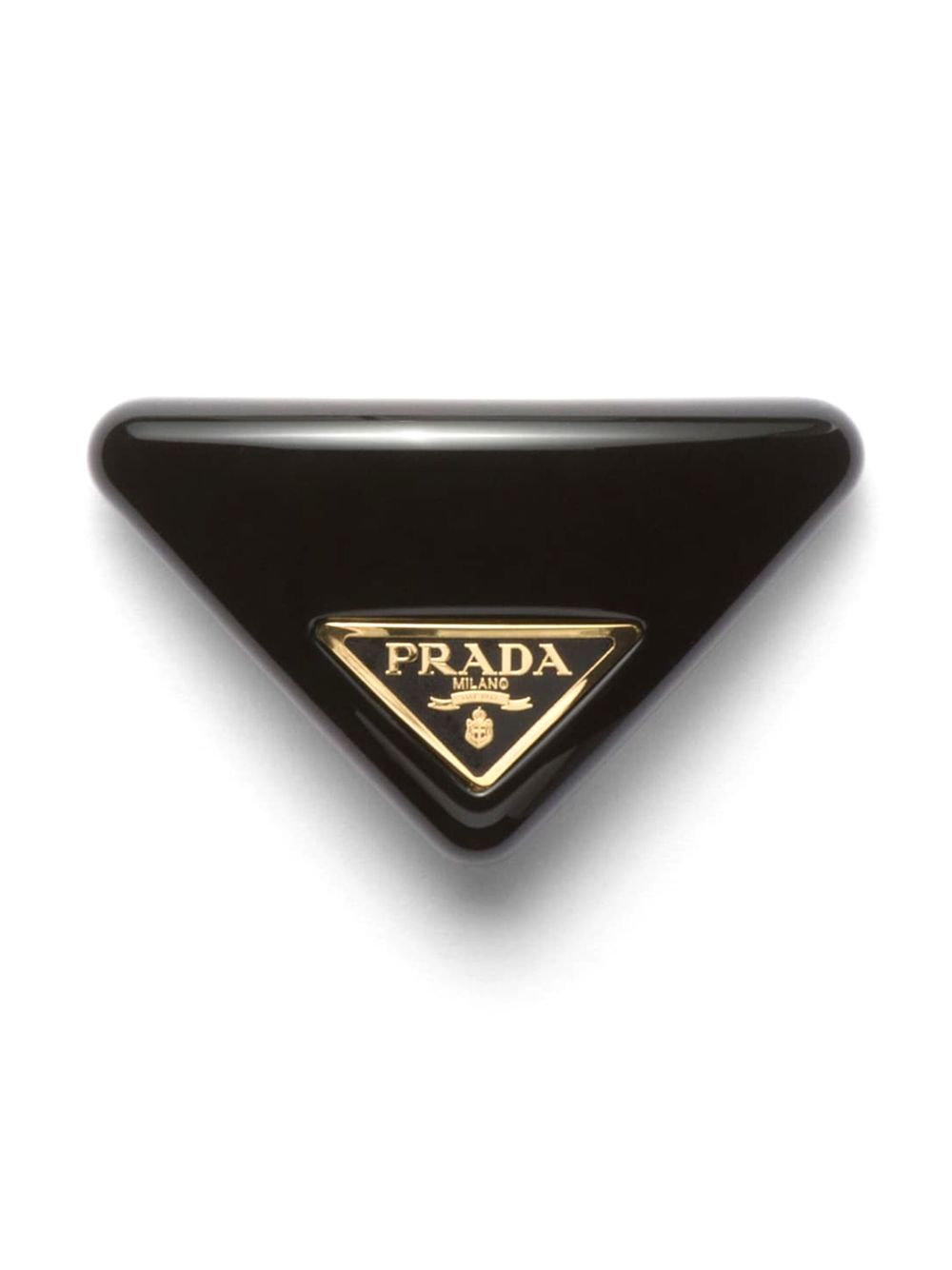 Prada 三角形发夹 - 黑色