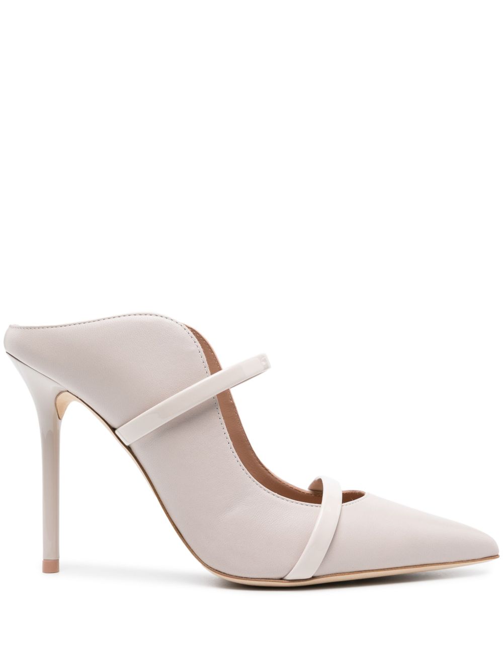 Malone Souliers Maureen 皮质高跟穆勒鞋 - 中性色