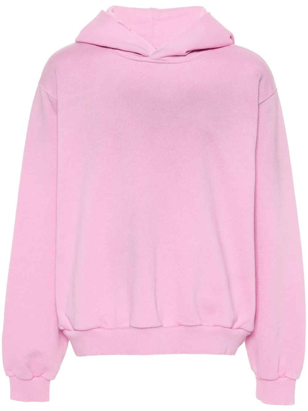 Acne Studios logo印花仿旧连帽衫 - 粉色