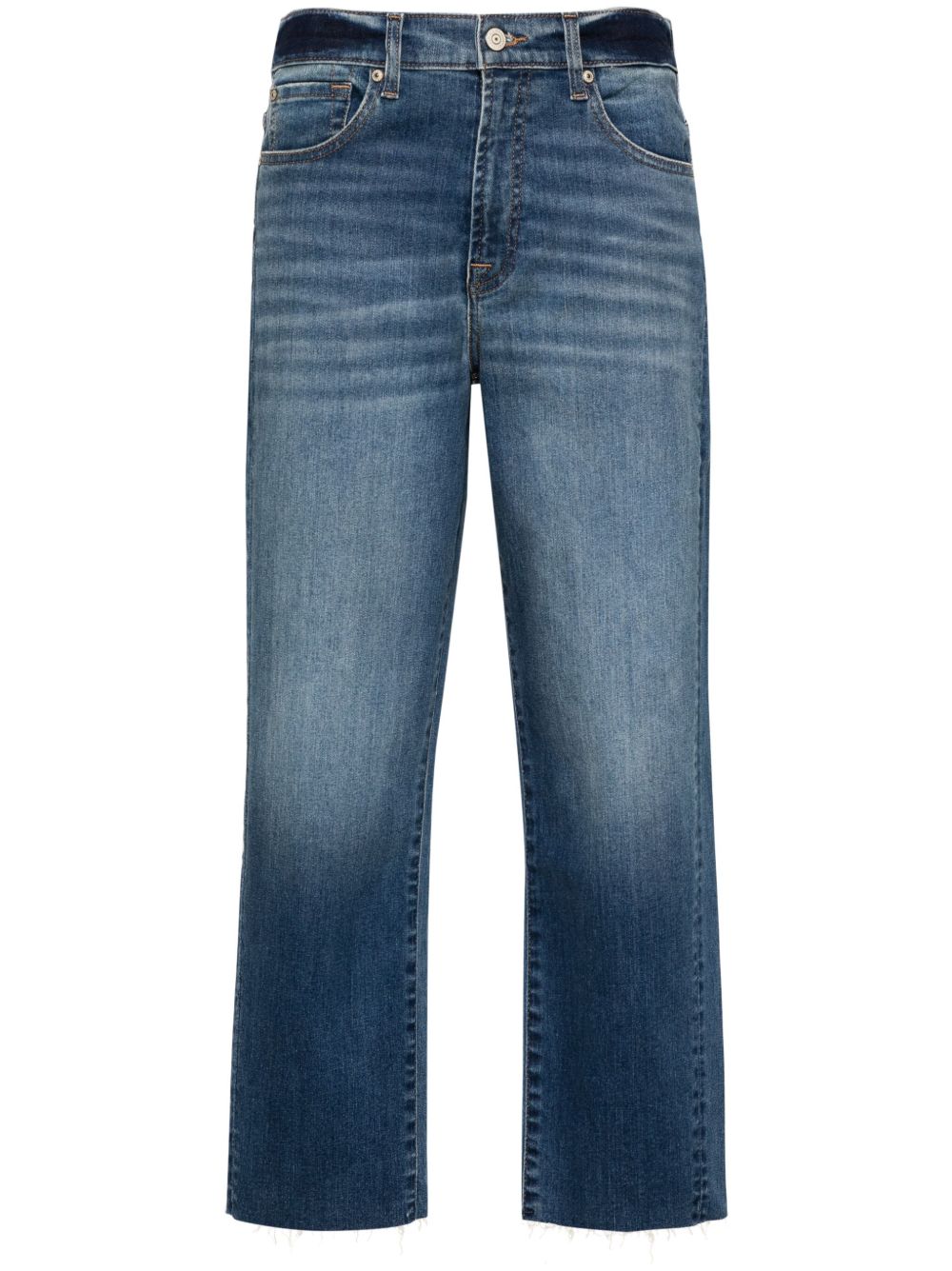 7 For All Mankind The Modern 直筒牛仔裤 - 蓝色