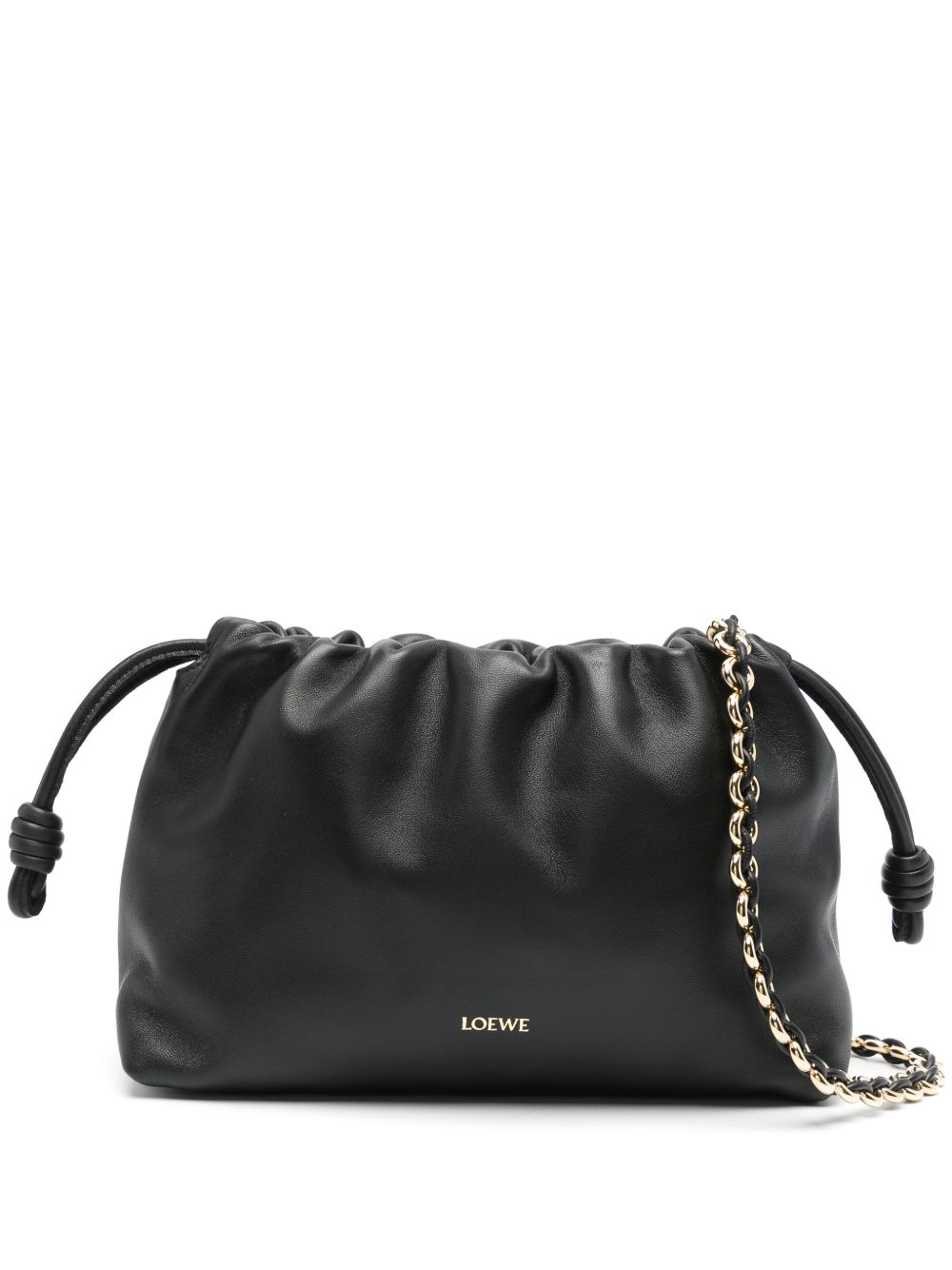 LOEWE Flamenco 皮质单肩包 - 黑色