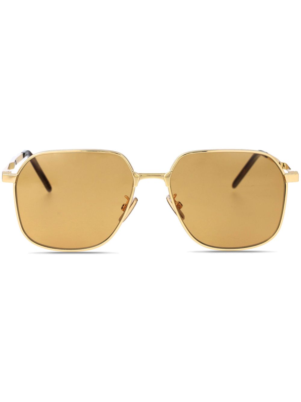 Givenchy Eyewear 飞行员镜框太阳眼镜 - 金色
