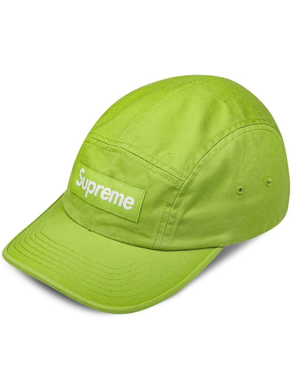 Supreme 水洗效果卡其斜纹布露营帽 - 绿色