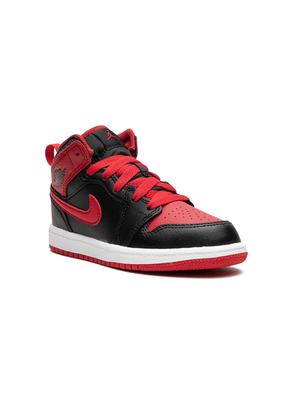 Jordan Kids Air Jordan 1 Mid 运动鞋 - 黑色