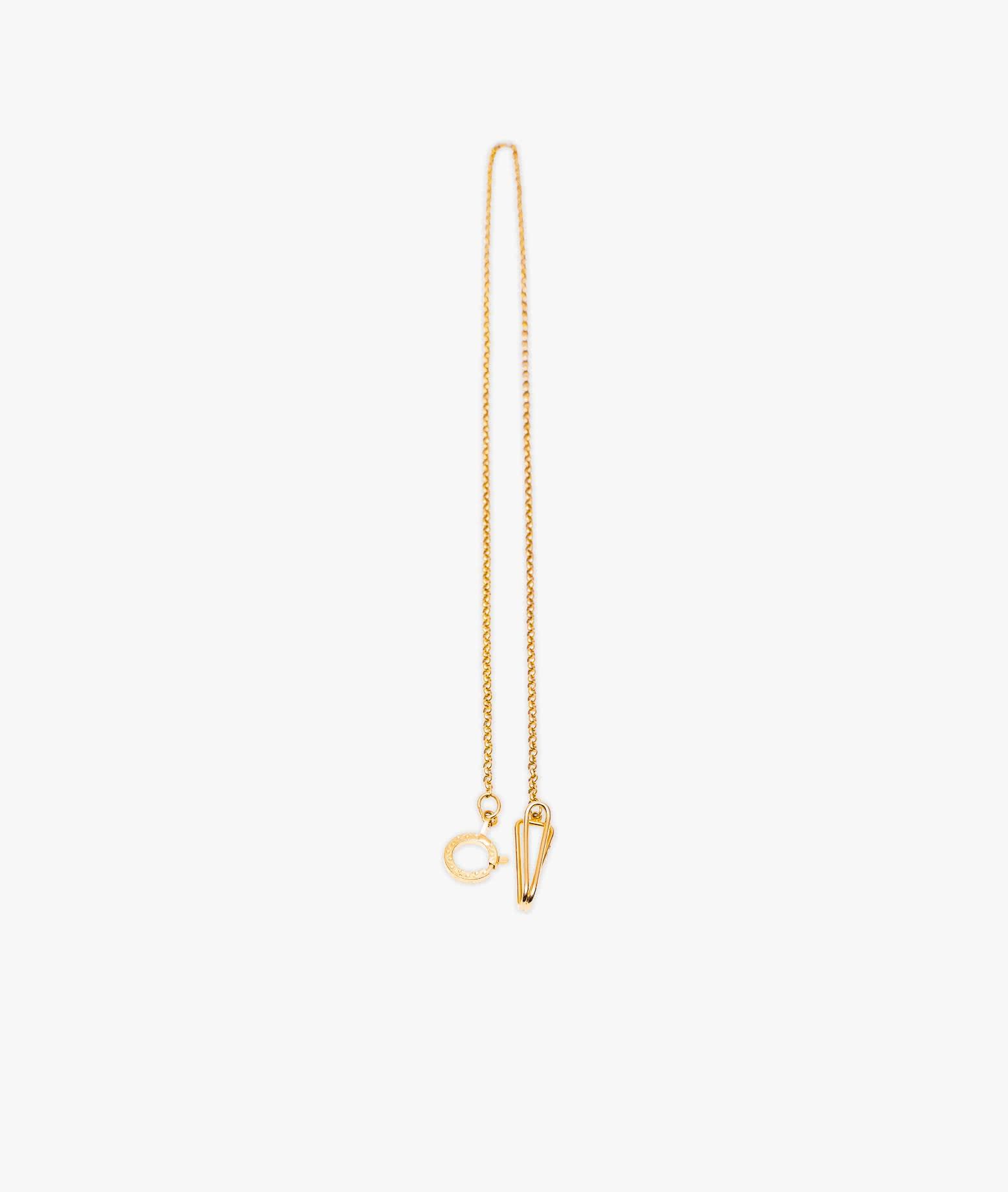 Larusmiani Yellow Gold Chain Key Holder Keyring