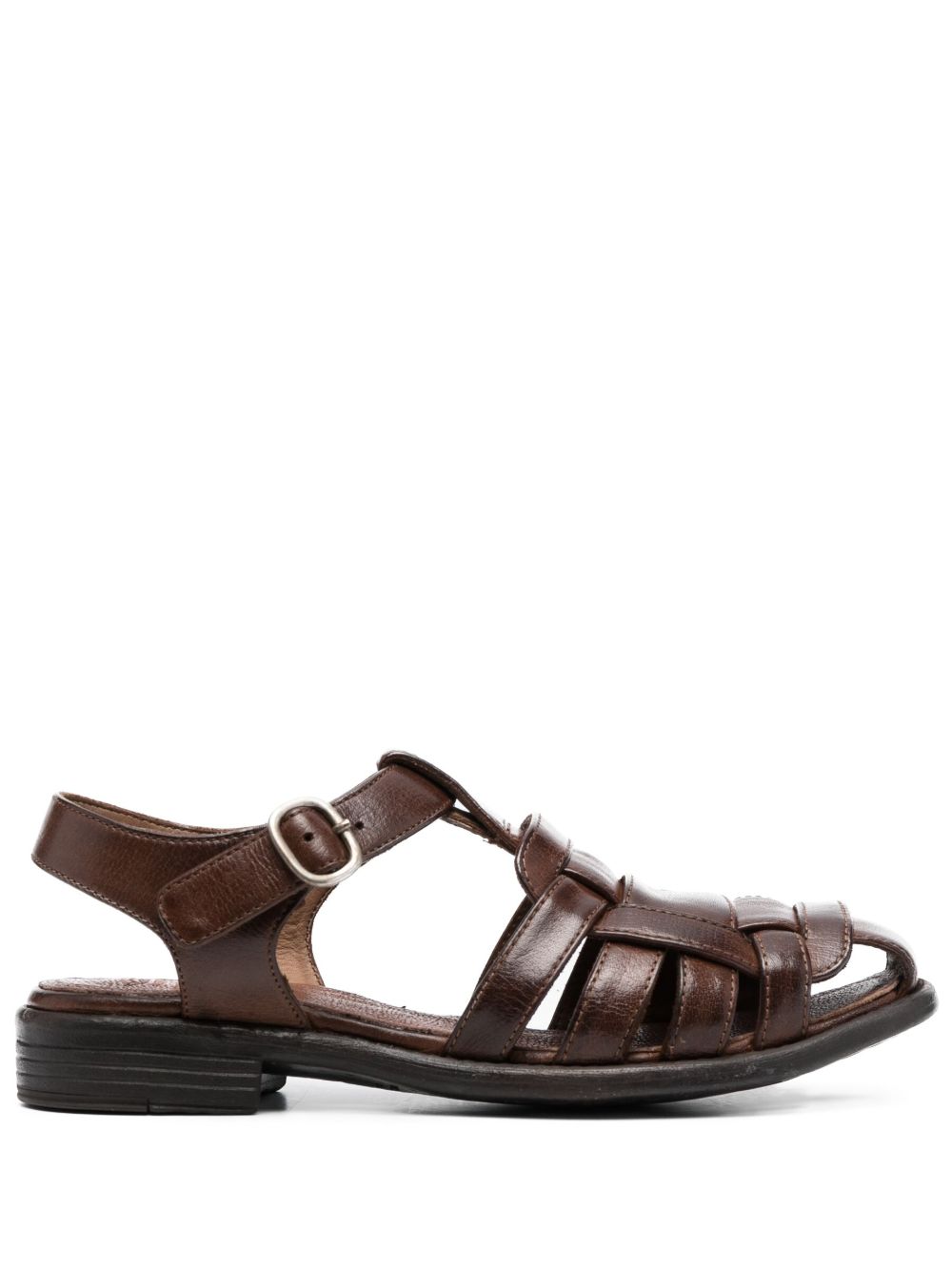 Officine Creative Calixte 045 皮质凉鞋 - 褐色