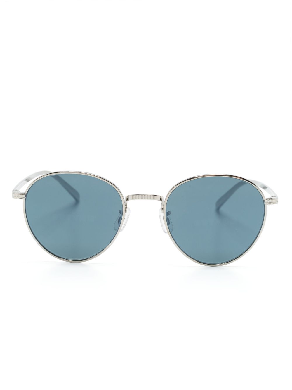 Oliver Peoples Rhydian 椭圆形框太阳眼镜 - 银色