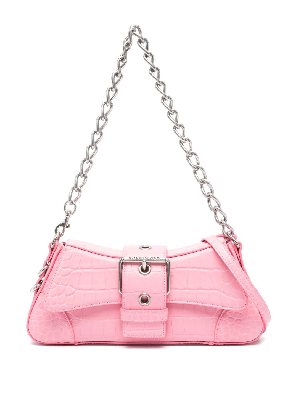 Balenciaga Lindsay 皮质单肩包 - 粉色