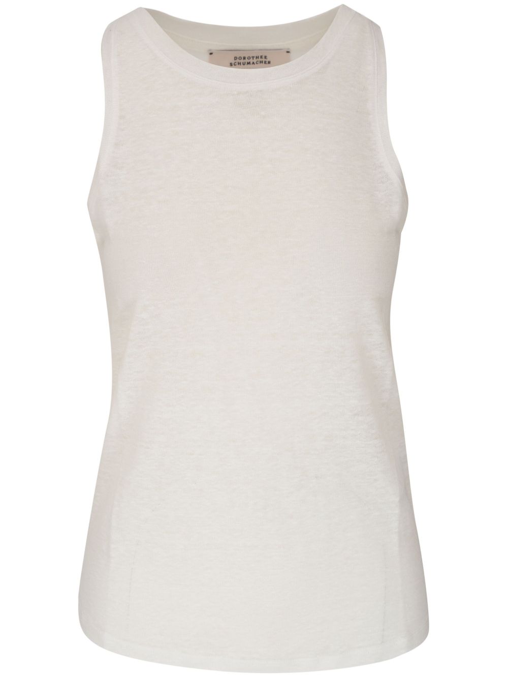 Dorothee Schumacher Natural Ease 麻质坦克背心 - 白色