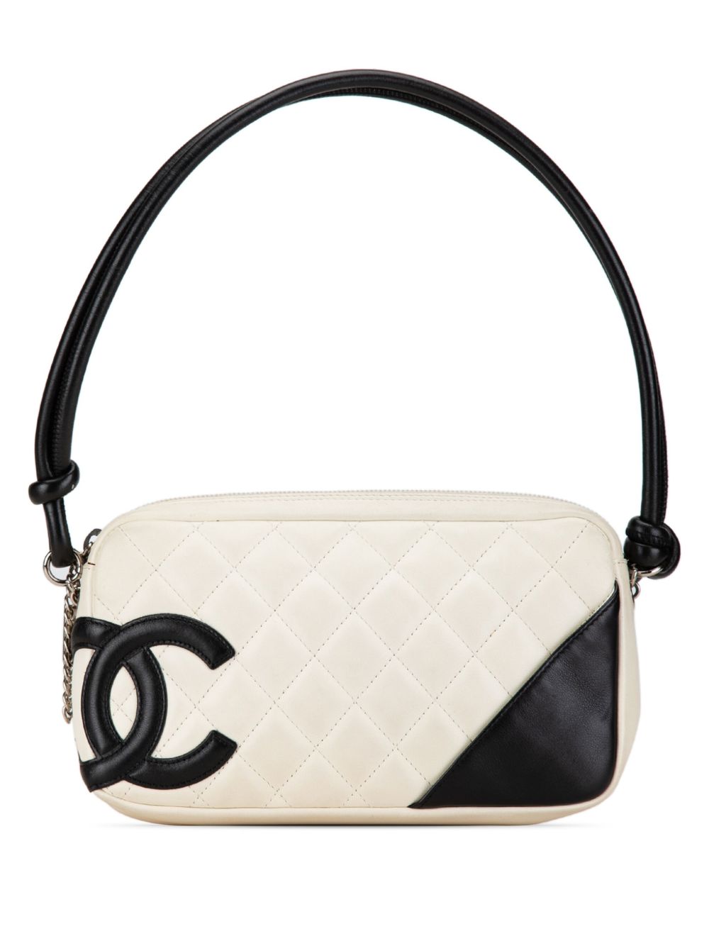 CHANEL Pre-Owned Cambon Ligne 单肩包（2004-2005年典藏款） - 白色