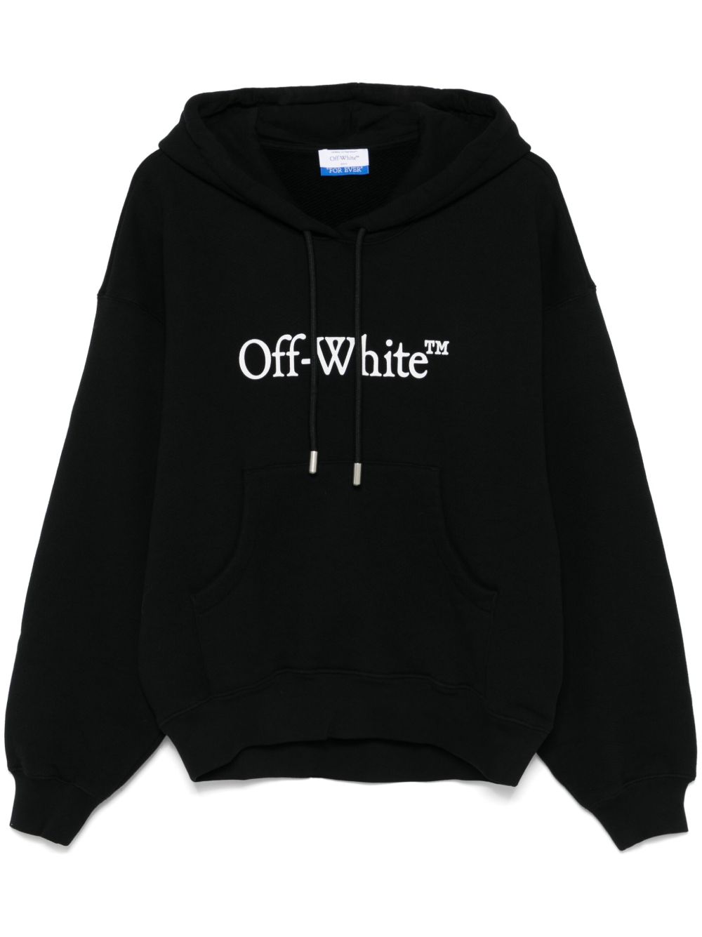 Off-White logo印花连帽衫 - 黑色