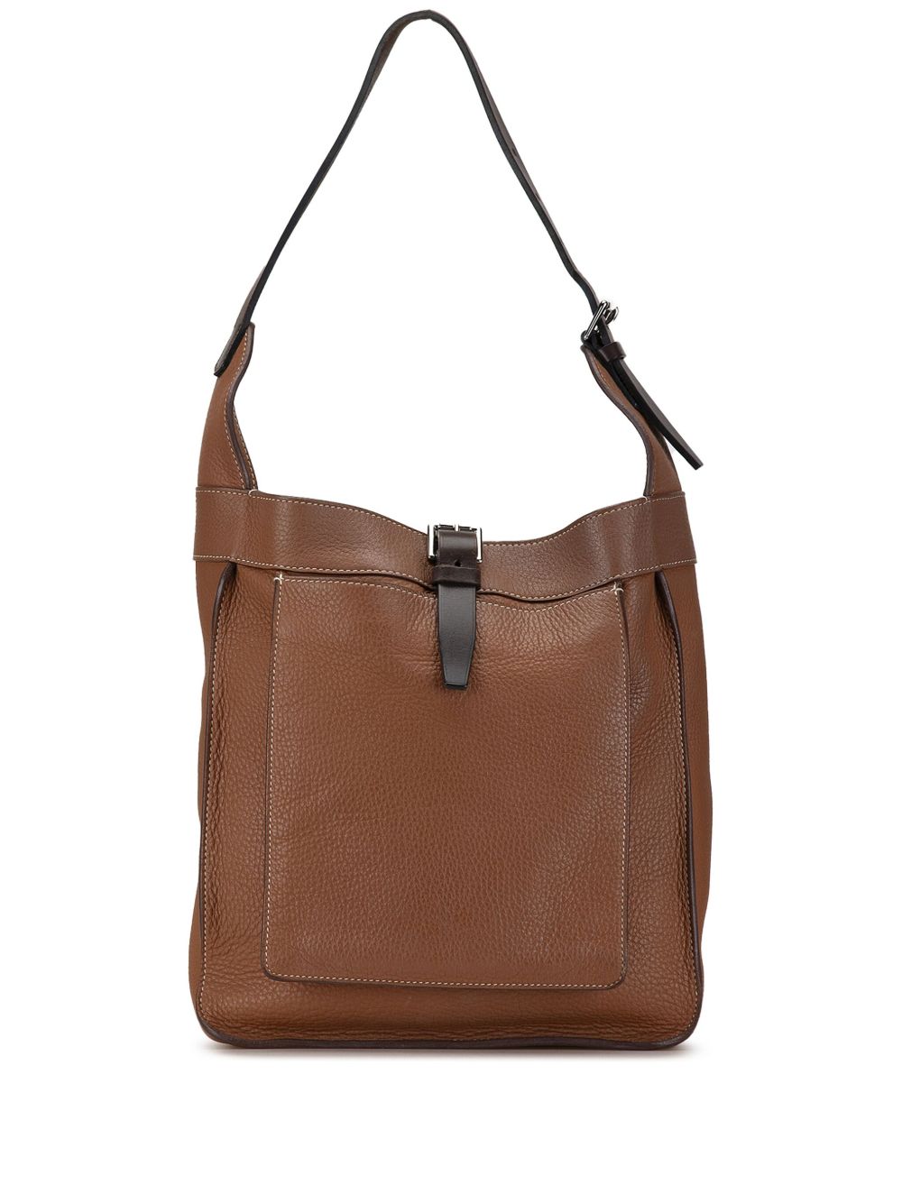 Hermès Pre-Owned Clemence Marwari PM 单肩包（2010年典藏款） - 褐色