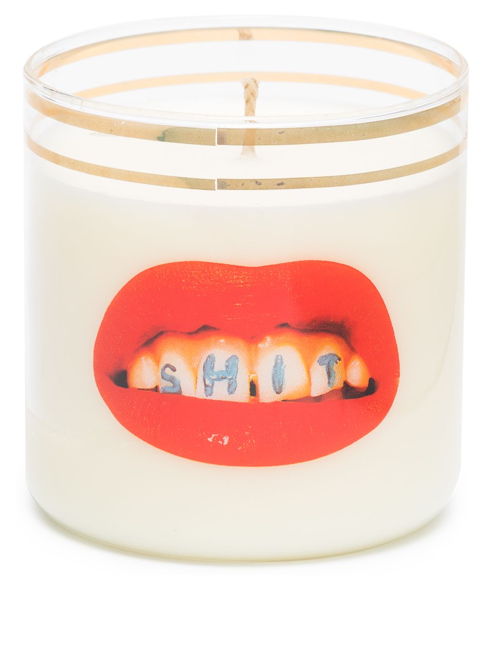 Seletti Lips 玻璃蜡烛 - 中性色
