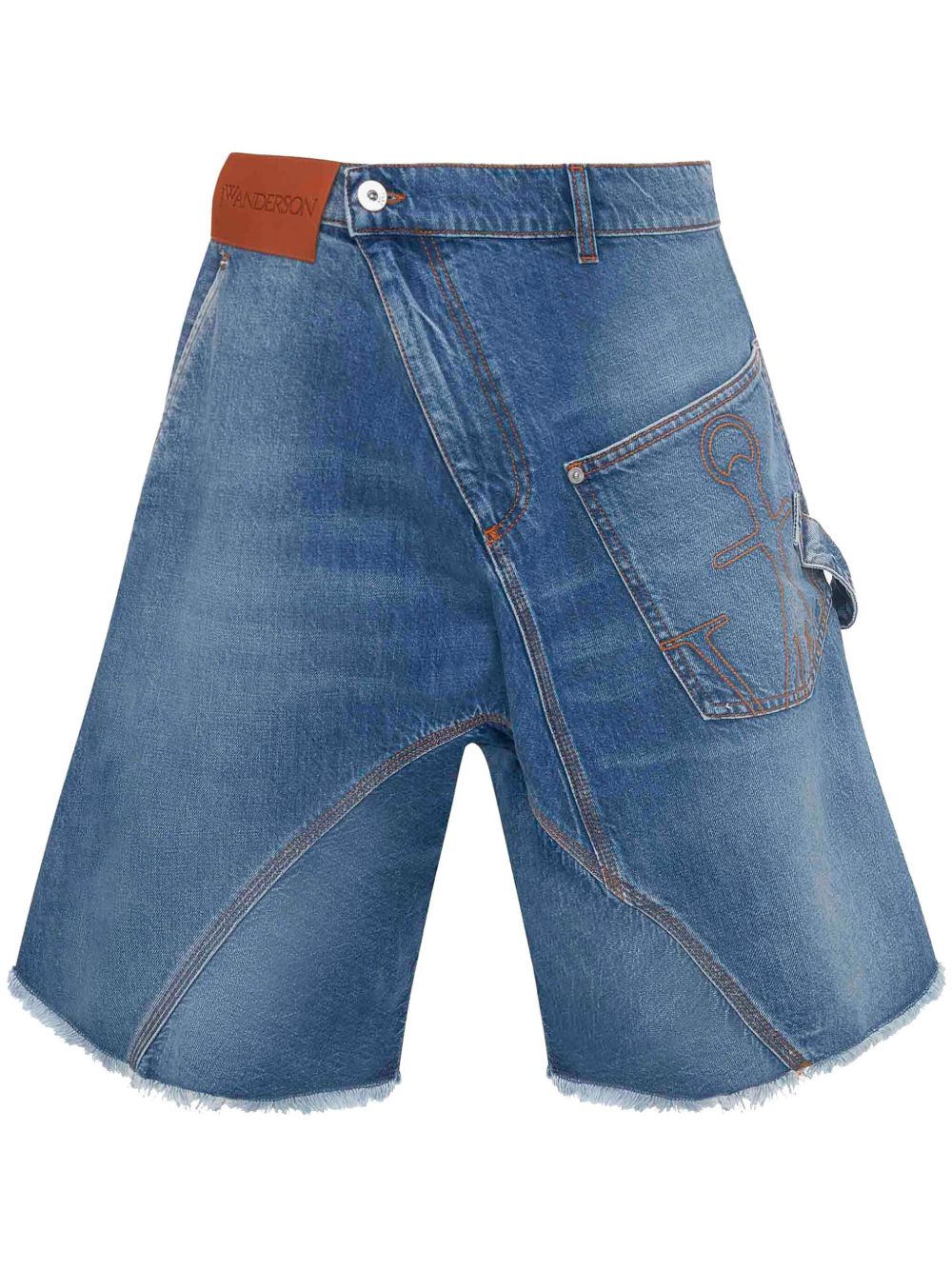 JW Anderson Twisted Workwear 牛仔短裤 - 蓝色