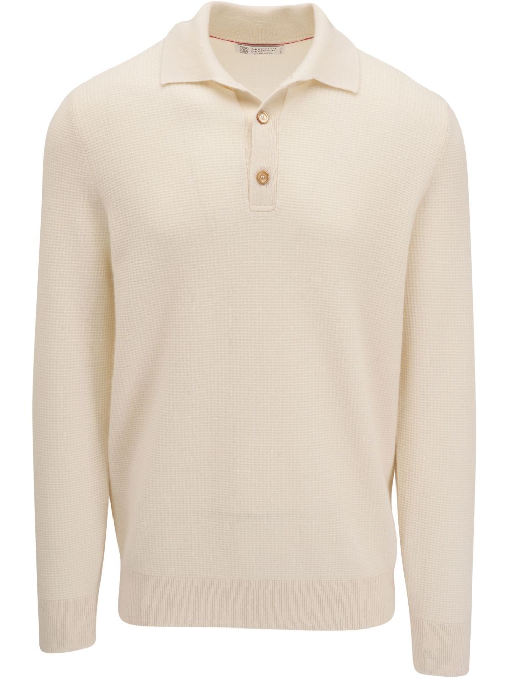 Brunello Cucinelli 羊绒polo领毛衣 - 中性色