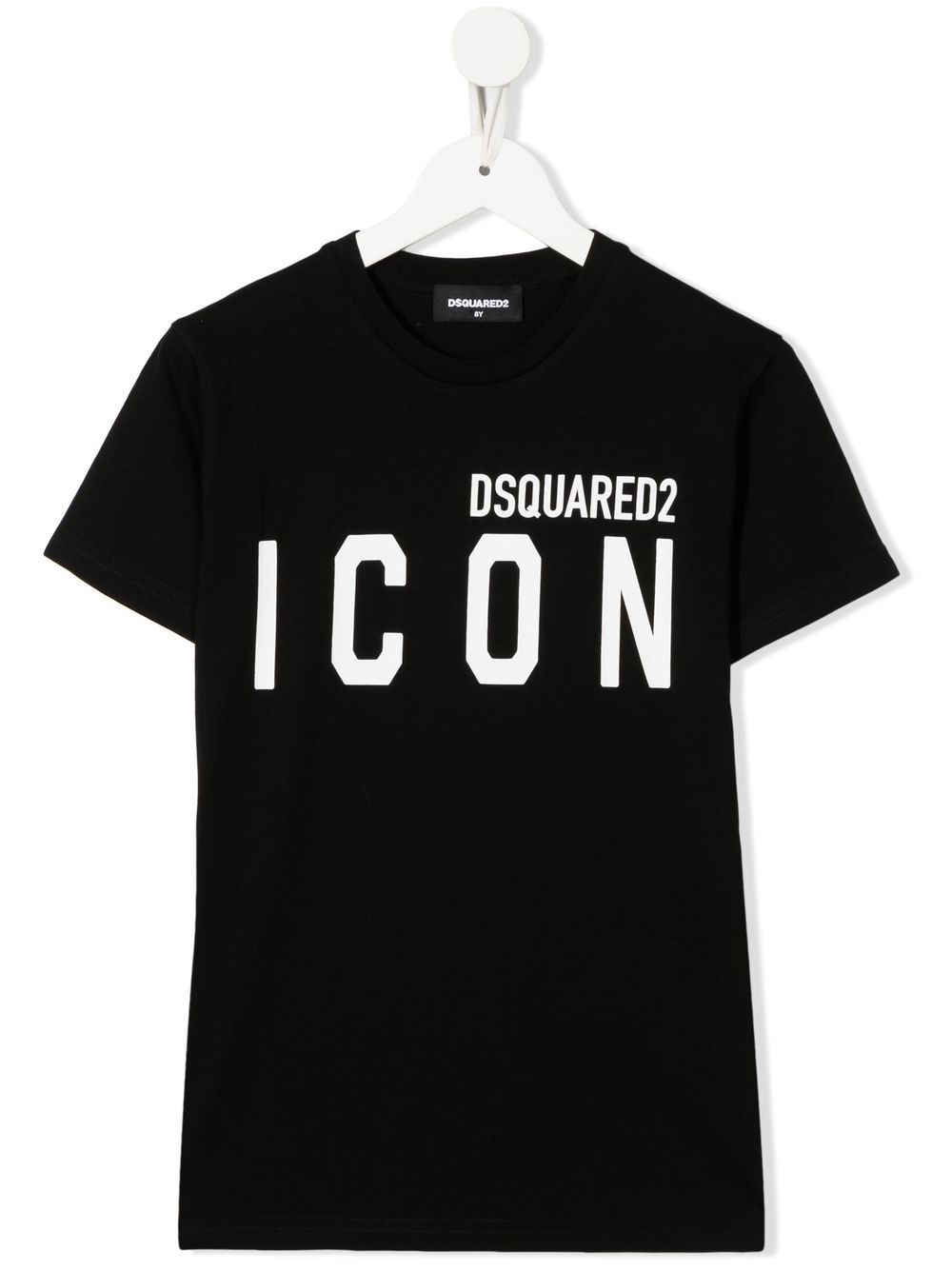 DSQUARED2 KIDS D2次方 Icon logo印花T恤 - 黑色