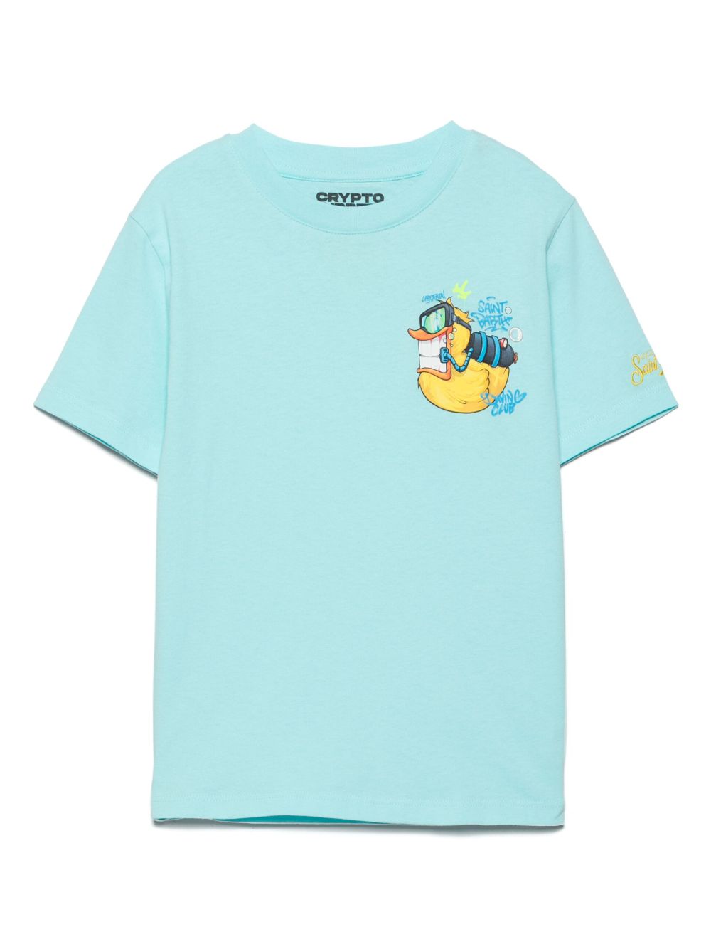 MC2 Saint Barth Kids x Crypto Puppets® Ready To Smile 棉T恤 - 蓝色