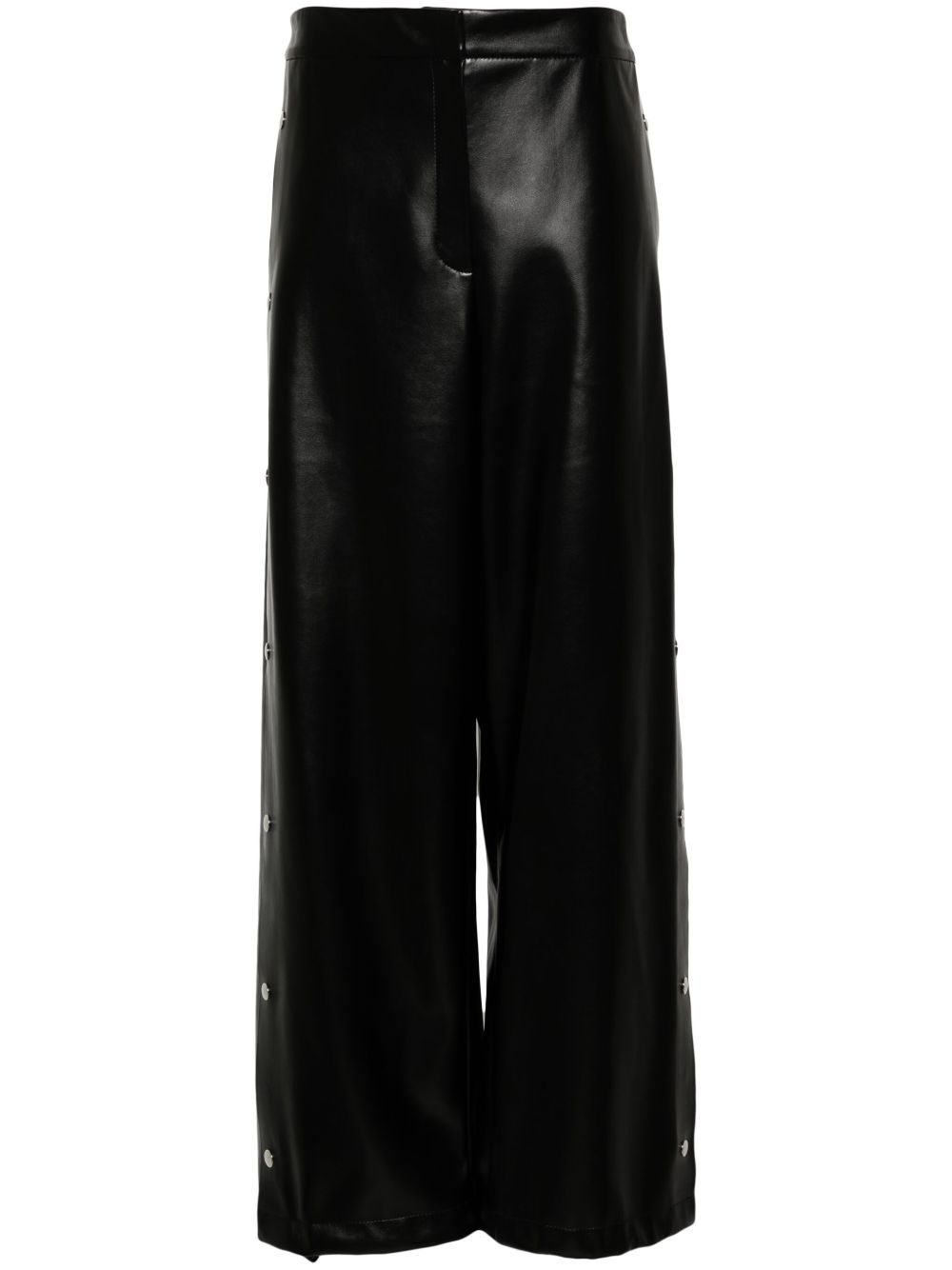Stella McCartney 人造皮革长裤 - 黑色