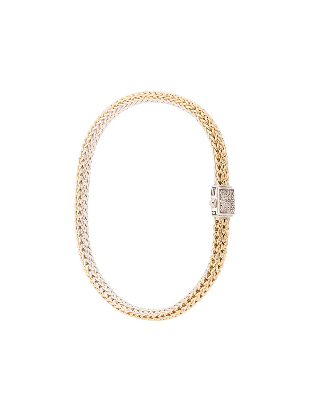 John Hardy 18K黄金 Classic Chain 5毫米双面手链 - 金色