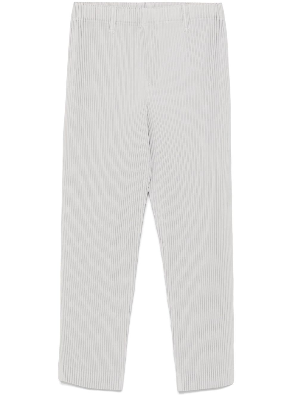 Homme Plissé Issey Miyake 细褶长裤 - 灰色