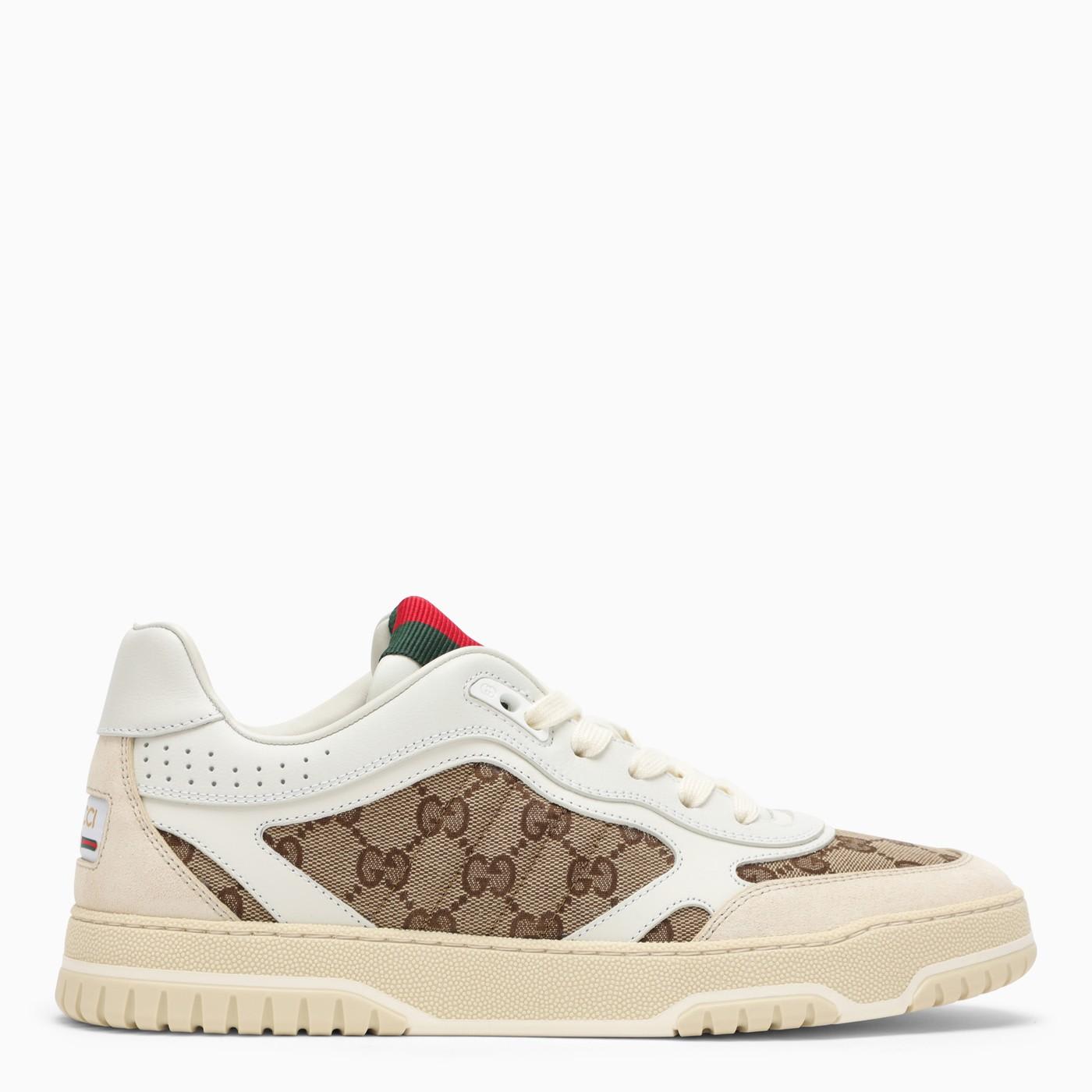 Gucci Re-web 运动鞋 象牙白/米色/乌木黑GG面料