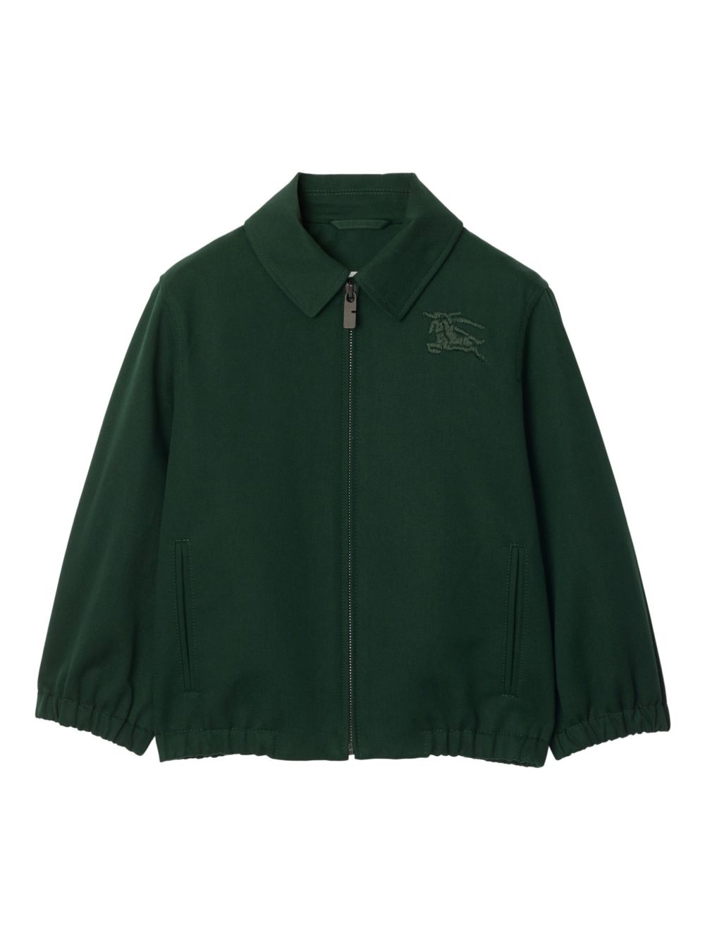 Burberry Kids Harrington 夹克 - 绿色