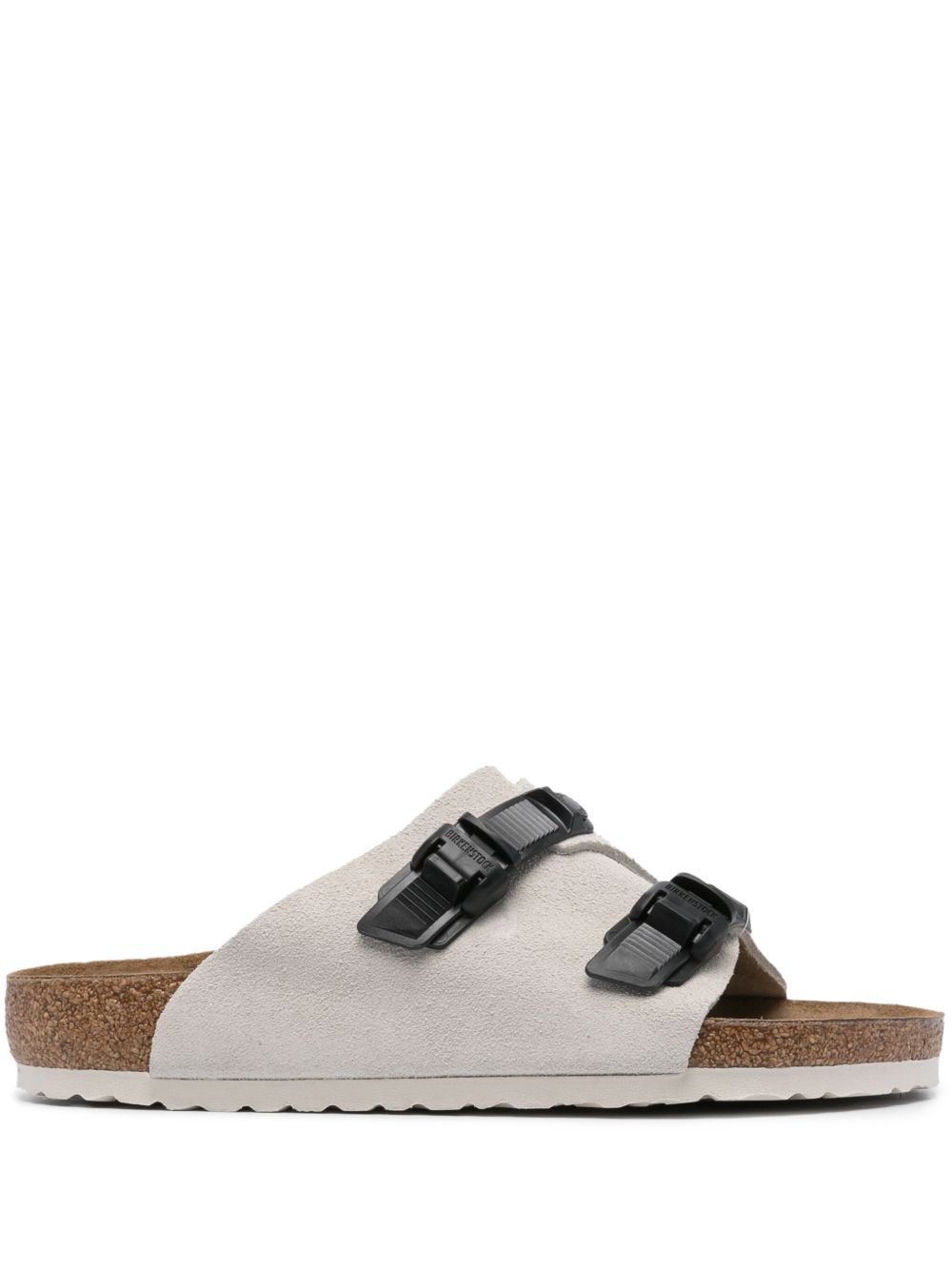 Birkenstock Arizona 绒面皮凉鞋 - 白色