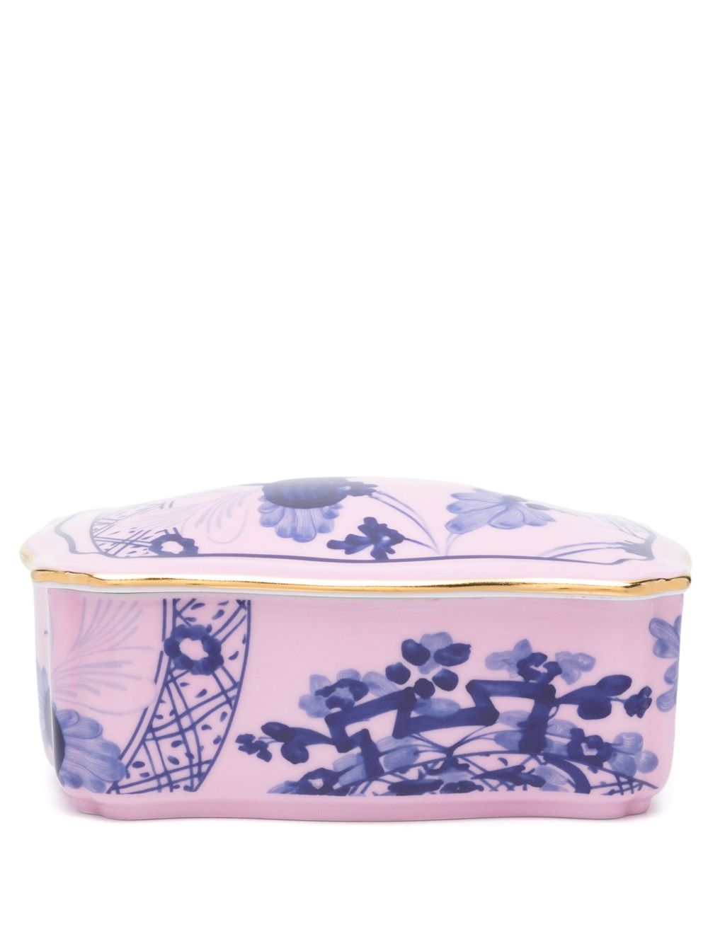 GINORI 1735 Azalea 饰品盒（14.6厘米 x 7.2厘米） - 粉色