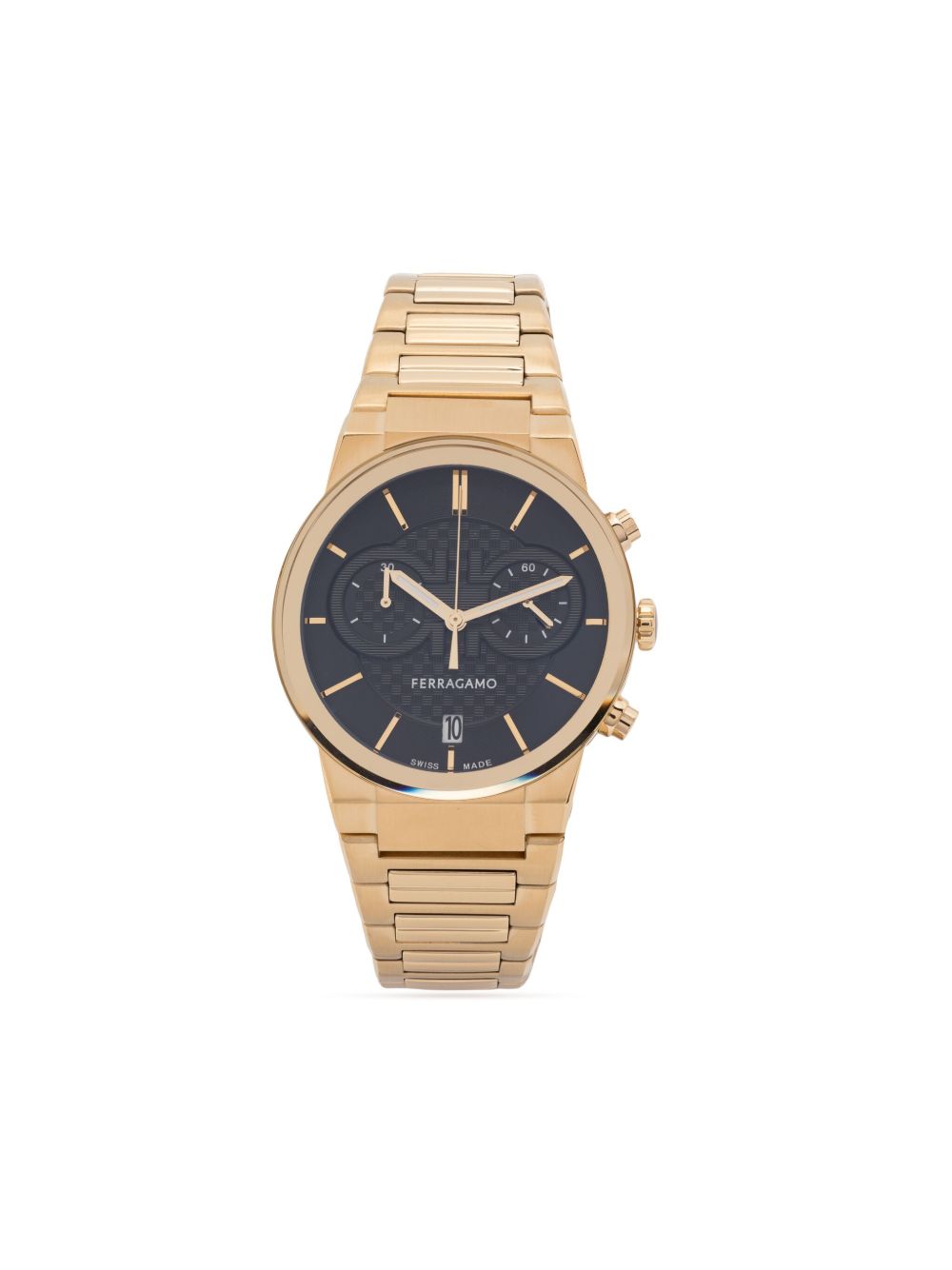 Ferragamo Sapphire Chrono 41 毫米腕表 - 黑色