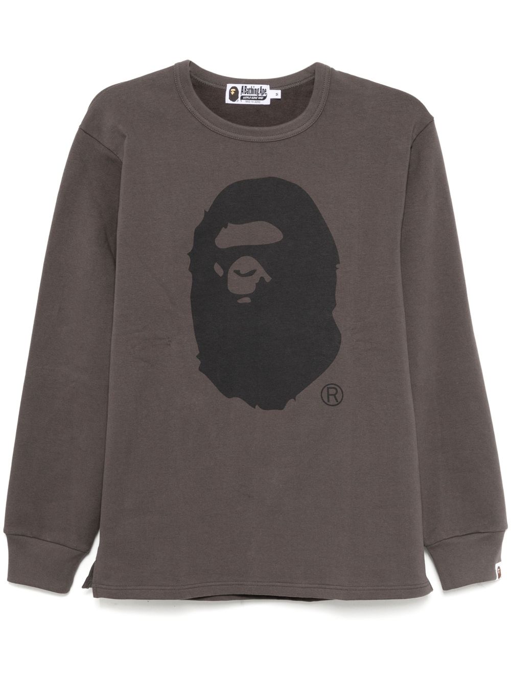A BATHING APE® Ape head 拉绒棉卫衣 - 灰色