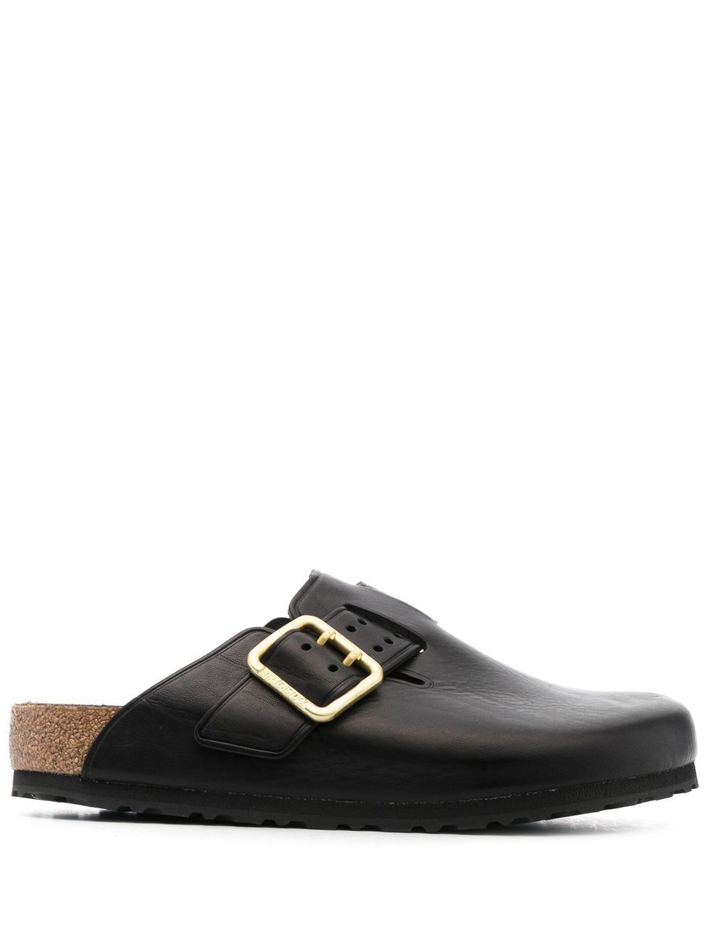 Birkenstock 套穿式皮质乐福鞋 - 黑色
