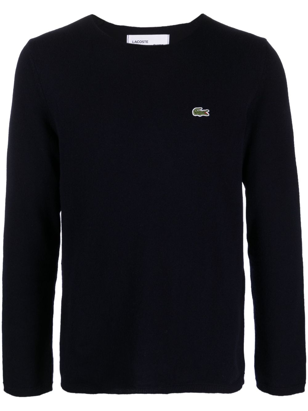 Comme Des Garçons Shirt x Lacoste 嵌花针织logo毛衣 - 蓝色